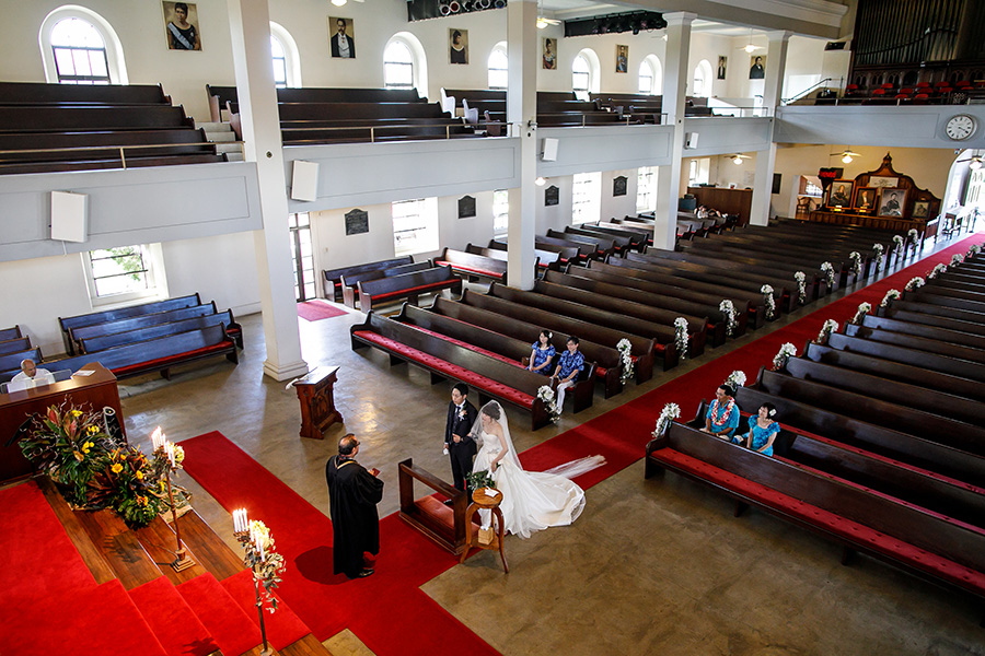 カワイアハオ教会挙式
